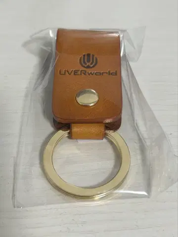 UVERworld Uw 가죽 키링 A 라이트 브라운 미개봉 새상품