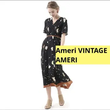 꽃무늬 반팔 롱 원피스 AMY BELL DRESS 아메리 AMERI