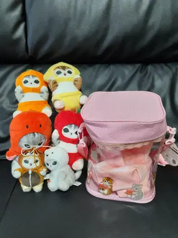 모프 샌드, 고양이 봉제 인형 6개 & 숄더 백 세트
