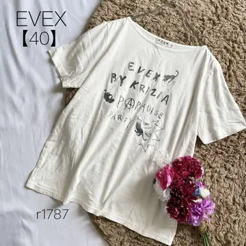 에베스 바이크 리치아 프린트 티셔츠 면 혼방 삼양상회 화이트 [40]