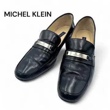 MICHEL KLEIN 미쉘클랑 가죽 로퍼 블랙 24cm