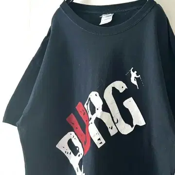 길단 PURG 로고 티셔츠 L 블랙 검정 구제 의류