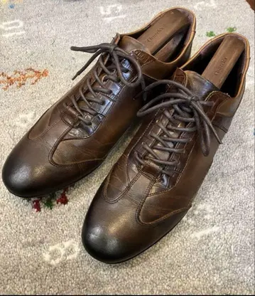 오쓰카 제화 가죽 스니커즈 HS-6009 25.0cm, 브라운 콤비