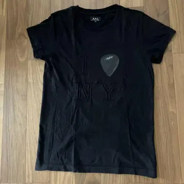 아페쎄 프린트 블랙 티셔츠 XS