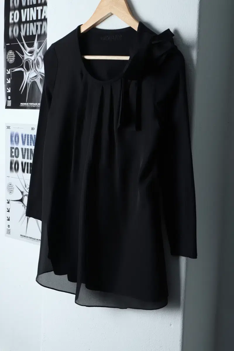 W(S) Son Jung Wan Long Sleeve T-Shirt Black Limited Edition Blouse-13572