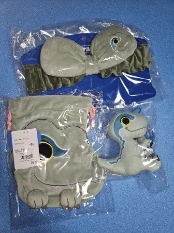 공룡 디자인 헤어밴드, 복조리, 봉제 인형 세트