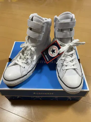 CONVERSE 화이트 하이컷 스니커즈