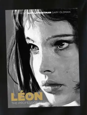 LEON 영화 레온 티셔츠 장 르노 나탈리 포트만 마틸다 블랙