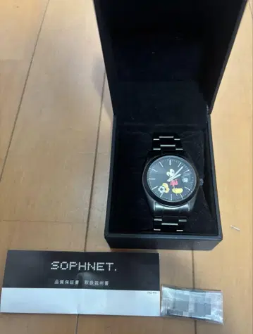 SOPHNET. 미키마우스 블랙 시계