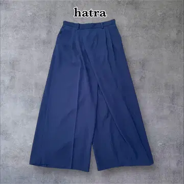 hatra 하트라 Wrap Pants 와이드 팬츠 네이비