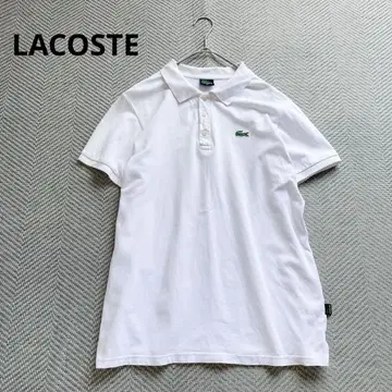 새상품급 라코스테 LACOSTE 반팔 피케 셔츠 넉넉한 화이트 로고 와펜