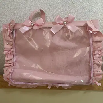 자카마트 A3 프릴 디자인 이타백 토트백 5주년 ver 핑크