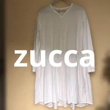 새상품급 zucca 화이트 심플한 풀오버 원피스 M