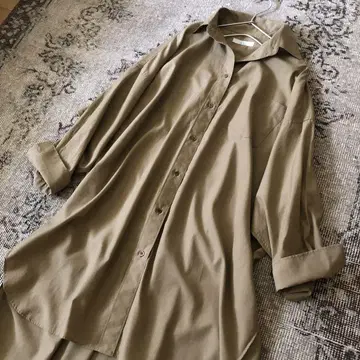 저널 스탠다드] 롱 셔츠 베이지 넉넉한 애로우즈