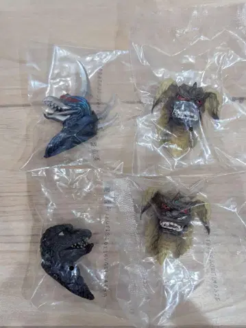 제일복권 고질라 대괴수 열전 G G상 몬스터 헤드 마그넷 4개 세트