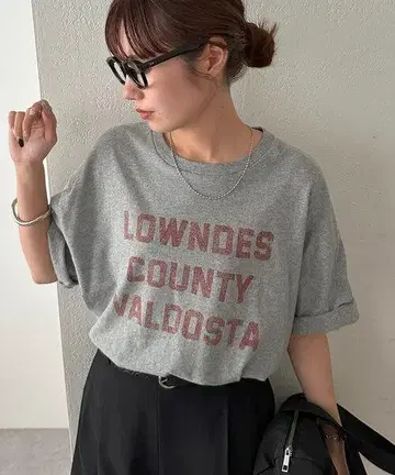 새상품 Discoat 빈티지 그래픽 티셔츠 그레이 S