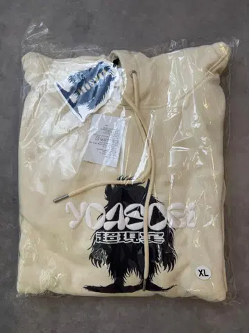 새상품 한국 한정판 YOASOBI 초현실 후디 화이트 XL