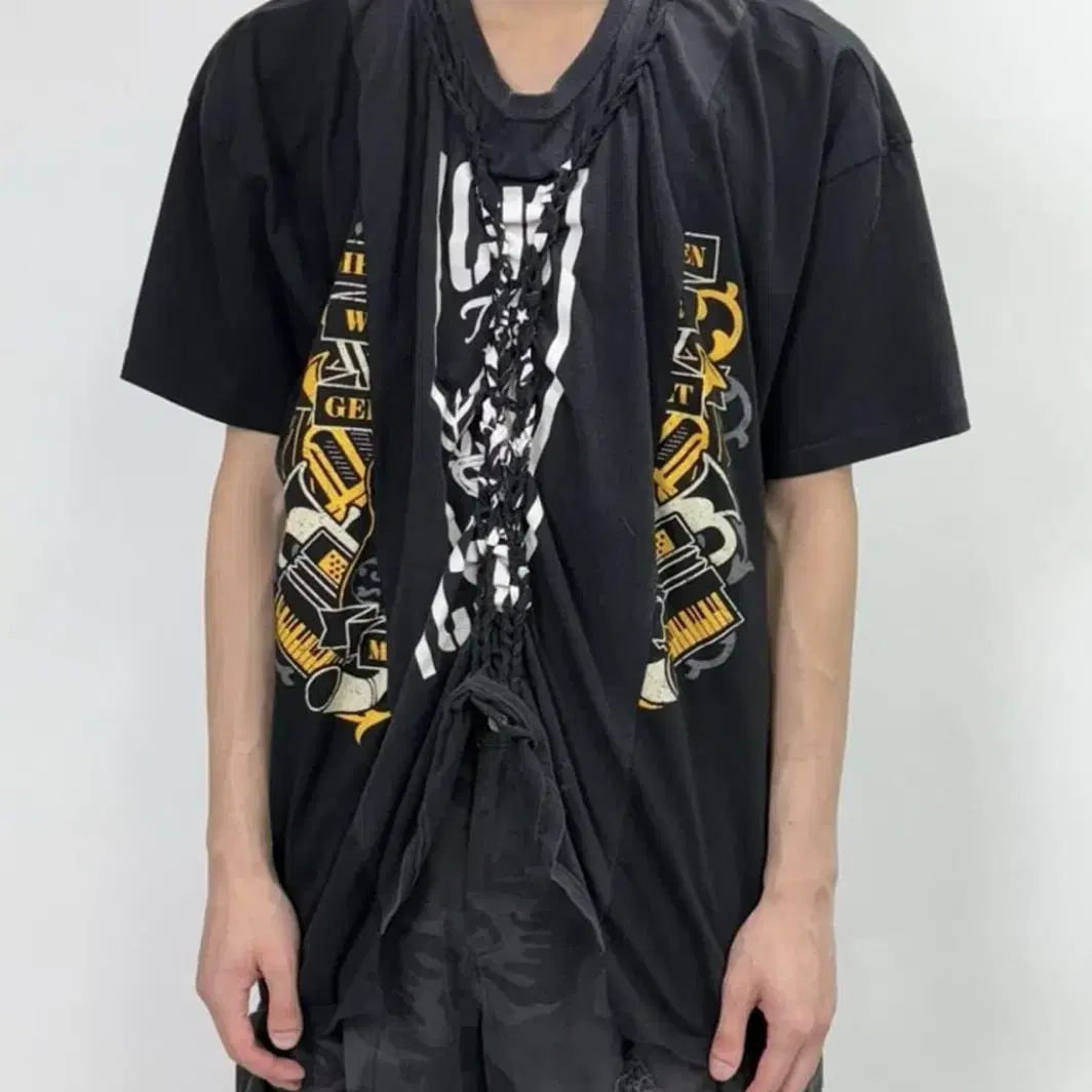 【for ♡niyu♡様】オーダー品 PROTOTYPES CUT UP SHOULDER T SHIRT #Prototype,#Yzy