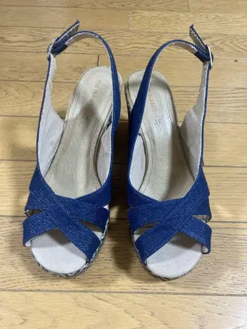 no name 웨지 힐 샌들 37