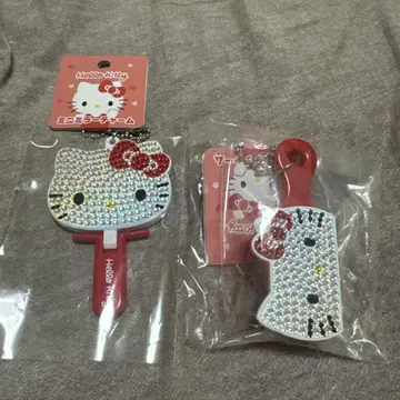 키티 키라 데코 산리오 거울 참 갸루 키티