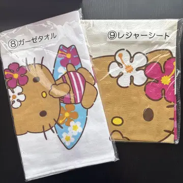 헬로키티 레저 시트 거즈 타월