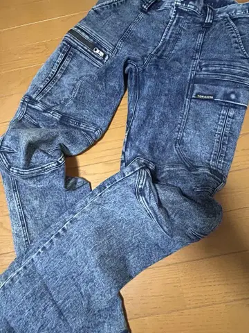 도라이치 8922 데님 카고 팬츠