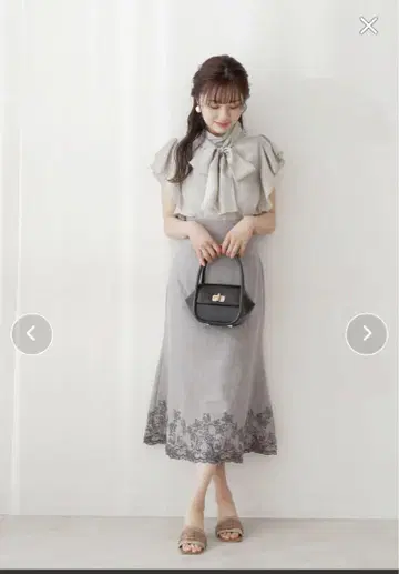 프로포션 바디 드레싱 미인 백화 게재 상품 컷워크 머메이드 스커트