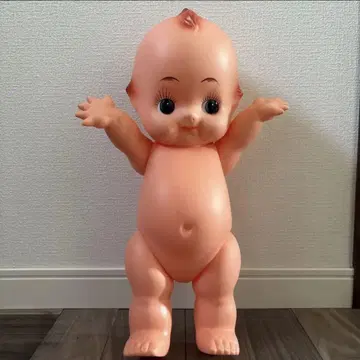큐피 인형 그린 깃털 약 40cm 쇼와 레트로