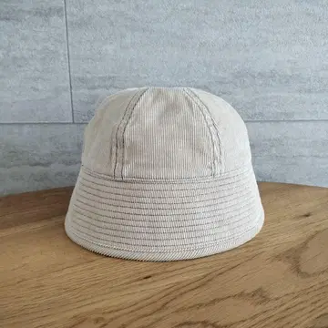 카시라 베이지 코듀로이 버킷 햇