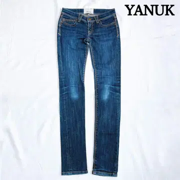 YANUK 스키니 데님 슬림 레그 인디고 24 사이즈
