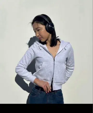 카이코 더블 지퍼 파카 "그레이"