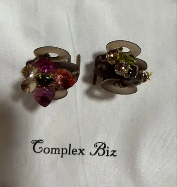 Complex Biz 스와로브스키 플라워 휘핑 클립 세트