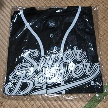 SUPERBEAVER 20주년 기념 베이스볼 셔츠 블랙/검정/M