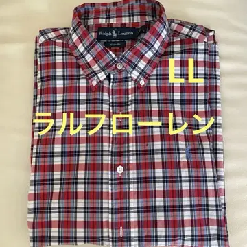 Ralph Lauren 커스텀 핏 체크 셔츠 XL