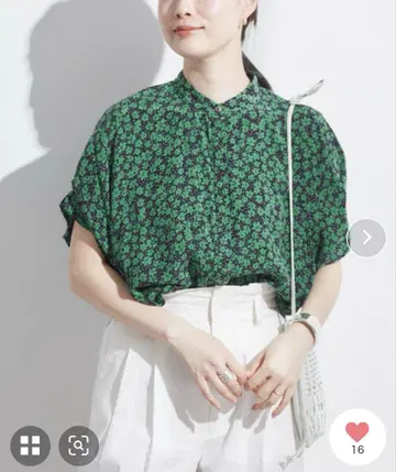 턱 슬리브 셔츠
