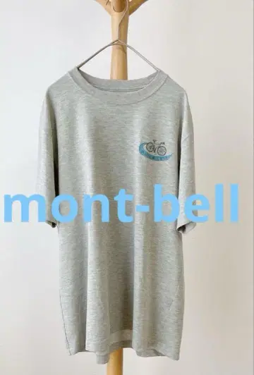 mont-bell 사이클링 로고 티셔츠