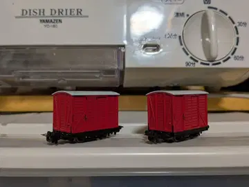 bachmann 내로우 게이지 빨간색 덮개 화물차