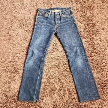 IRON HEART 666S-21oz 셀비치 데님 슬림 스트레이트