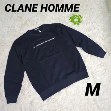 CLANE HOMME 맨투맨 네이비 유니섹스 M 사이즈 상당
