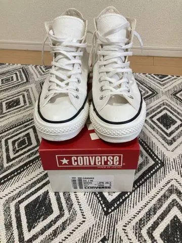 새상품급 컨버스 올스타 일본제 화이트 26cm