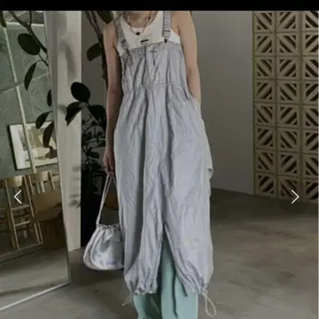 Ameri MANY WAY SUSPENDER SKIRT 실버 M