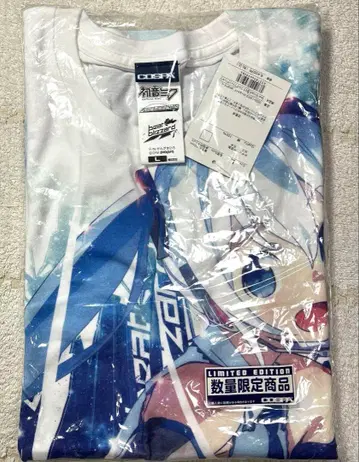 SNOW MIKU 2016 유키 미쿠 풀 그래픽 티셔츠 L 사이즈