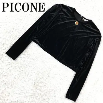 PICONE 피코네 벨로아 티셔츠 블랙 38 B8557