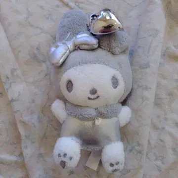 마이멜로디 그레이 봉제 인형 키링