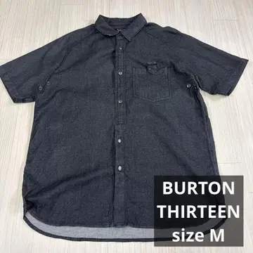 BURTON THIRTEEN 반팔 워크 셔츠 스냅 셔츠 스케이터