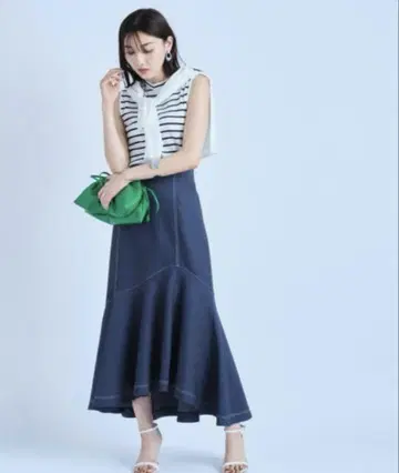 JUSGLITTY 아지메 머메이드 스커트 더스티
