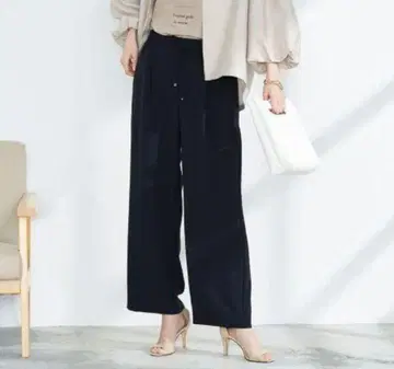 노리즈 솔리비아 와이드 팬츠 34 블랙