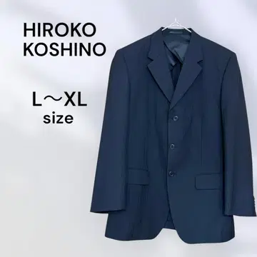 HIROKO KOSHINO 새상품급 다크 네이비 핀스트라이프 자켓