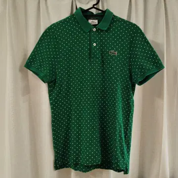 LACOSTE 라코스테 폴로 셔츠 반팔 사슴 무늬 그린 도트 3