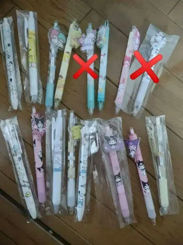 산리오 볼펜 묶음 판매, 원하는 만큼 담기